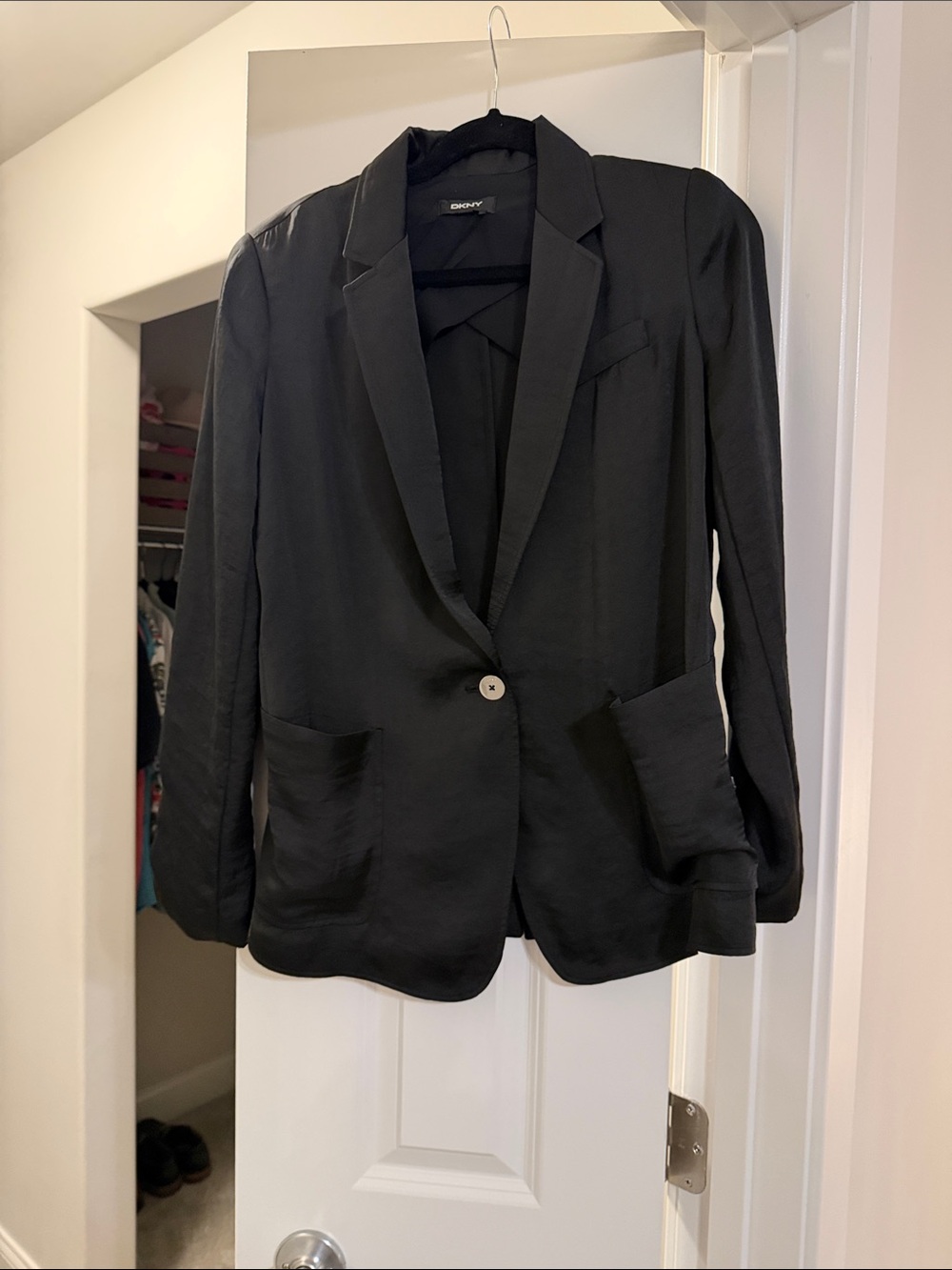 DKNY Black Single-Button Women's Blazer